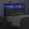vidaXL Headboard with Shelf Grey sonoma 80 cm Engineered wood