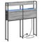 vidaXL Headboard with Shelf Grey sonoma 80 cm Engineered wood