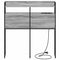 vidaXL Headboard with Shelf Grey sonoma 80 cm Engineered wood
