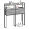 vidaXL Headboard with Shelf Grey sonoma 80 cm Engineered wood