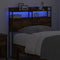 vidaXL Headboard with Shelf Smoked oak 100 cm Engineered wood