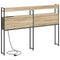 vidaXL Headboard with Shelf Sonoma oak 120 cm Engineered wood