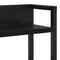 vidaXL Storage Headboard with Shelf Black oak 140 cm Engineered wood