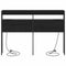 vidaXL Storage Headboard with Shelf Black oak 140 cm Engineered wood