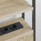 vidaXL Headboard with Shelf Sonoma oak 140 cm Engineered wood