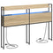 vidaXL Storage Headboard with Shelf Sonoma oak 140 cm Engineered wood