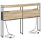 vidaXL Storage Headboard with Shelf Sonoma oak 140 cm Engineered wood