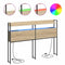 vidaXL Storage Headboard with Shelf Sonoma oak 140 cm Engineered wood
