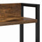 vidaXL Storage Headboard with Shelf Smoked oak 140 cm Engineered wood