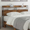vidaXL Storage Headboard with Shelf Smoked oak 140 cm Engineered wood
