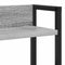 vidaXL Storage Headboard with Shelf Grey sonoma 140 cm Engineered wood