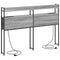 vidaXL Storage Headboard with Shelf Grey sonoma 140 cm Engineered wood