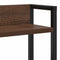 vidaXL Storage Headboard with Shelf Brown oak 140 cm Engineered wood