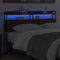 vidaXL Headboard with Shelf Brown oak 140 cm Engineered wood