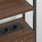 vidaXL Headboard with Shelf Brown oak 140 cm Engineered wood
