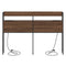vidaXL Storage Headboard with Shelf Brown oak 140 cm Engineered wood