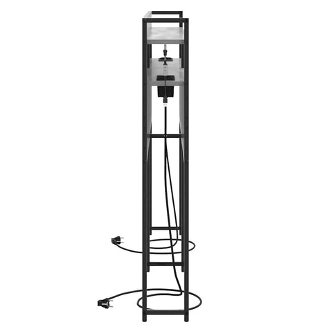 vidaXL Storage Headboard with Shelf Grey sonoma 160 cm Engineered wood