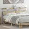 vidaXL Headboard with Shelf Sonoma oak 180 cm Engineered wood