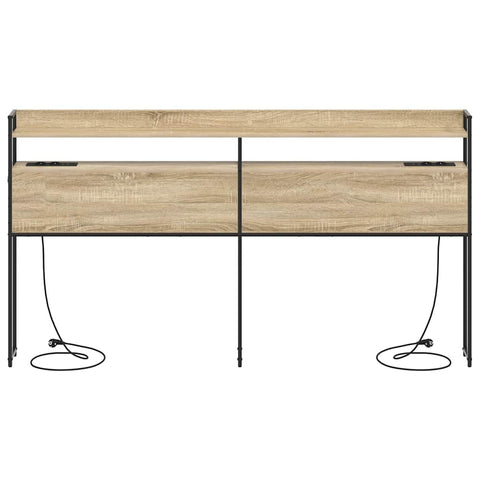vidaXL Headboard with Shelf Sonoma oak 180 cm Engineered wood