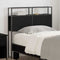vidaXL Storage Headboard with Shelf Black oak 75 cm Engineered wood