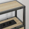 vidaXL Storage Headboard with Shelf Sonoma oak 75 cm Engineered wood