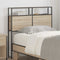 vidaXL Storage Headboard with Shelf Sonoma oak 75 cm Engineered wood