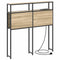 vidaXL Storage Headboard with Shelf Sonoma oak 75 cm Engineered wood