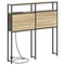 vidaXL Storage Headboard with Shelf Sonoma oak 75 cm Engineered wood