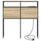 vidaXL Storage Headboard with Shelf Sonoma oak 75 cm Engineered wood