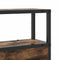 vidaXL Storage Headboard with Shelf Smoked oak 75 cm Engineered wood