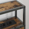 vidaXL Storage Headboard with Shelf Smoked oak 75 cm Engineered wood