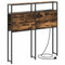 vidaXL Storage Headboard with Shelf Smoked oak 75 cm Engineered wood