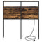 vidaXL Storage Headboard with Shelf Smoked oak 75 cm Engineered wood