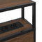 vidaXL Storage Headboard with Shelf Brown oak 90 cm Engineered wood