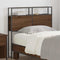 vidaXL Storage Headboard with Shelf Brown oak 90 cm Engineered wood