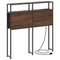 vidaXL Storage Headboard with Shelf Brown oak 90 cm Engineered wood