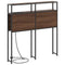 vidaXL Storage Headboard with Shelf Brown oak 90 cm Engineered wood