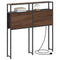 vidaXL Storage Headboard with Shelf Brown oak 90 cm Engineered wood