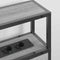 vidaXL Storage Headboard with Shelf Grey sonoma 120 cm Engineered wood