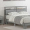 vidaXL Storage Headboard with Shelf Grey sonoma 120 cm Engineered wood