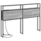 vidaXL Storage Headboard with Shelf Grey sonoma 120 cm Engineered wood