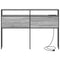 vidaXL Storage Headboard with Shelf Grey sonoma 120 cm Engineered wood