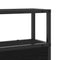 vidaXL Storage Headboard with Shelf Black oak 135 cm Engineered wood