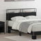 vidaXL Storage Headboard with Shelf Black oak 135 cm Engineered wood