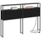 vidaXL Storage Headboard with Shelf Black oak 135 cm Engineered wood