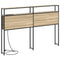 vidaXL Storage Headboard with Shelf Sonoma oak 135 cm Engineered wood