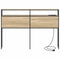 vidaXL Storage Headboard with Shelf Sonoma oak 135 cm Engineered wood