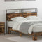 vidaXL Storage Headboard with Shelf Smoked oak 135 cm Engineered wood
