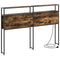 vidaXL Storage Headboard with Shelf Smoked oak 135 cm Engineered wood