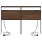 vidaXL Storage Headboard with Shelf Brown oak 150 cm Engineered wood
